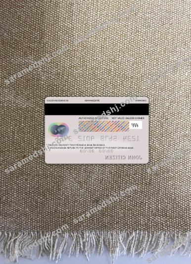 Barbados First Citizens bank mastercard photolook back